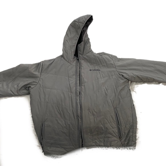 Columbia Omni-Heat Gray Puffer Jacket - Picture 1 of 5
